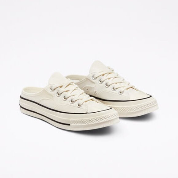 NIB! Converse Chuck 70 Women's Low Top Mules, White, US: 7, 7.5, 8, 8.5, 9, 9.5 - Picture 1 of 10